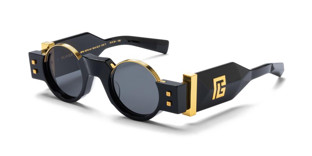 Balmain OLIVIER-II LIMITED EDITION Occhiali da sole BPS-167A-43 BLK-GLD