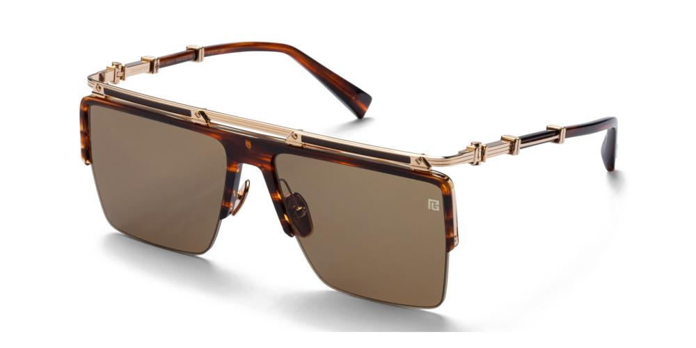 Balmain TRIOMPHE Occhiali da sole BPS-168B-61 BRN-GLD