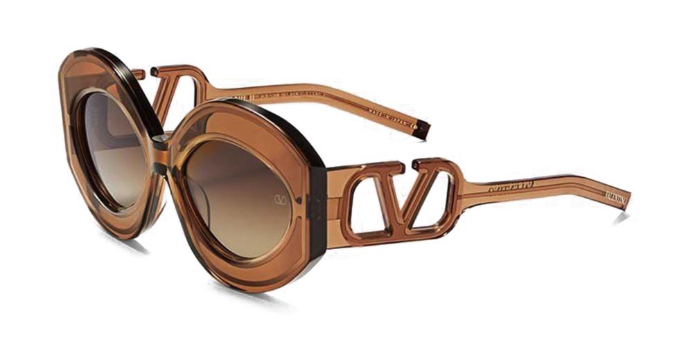 Valentino V - SOUL - II Occhiali da sole VLS-128B-56 BRN - GLD