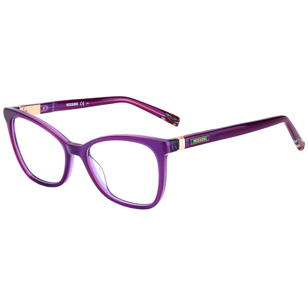 Gafas Ópticas M Missoni Para Mujer - Modelo MIS 0134, Color Havana, Estilo Rectangular - Montura De Acetato